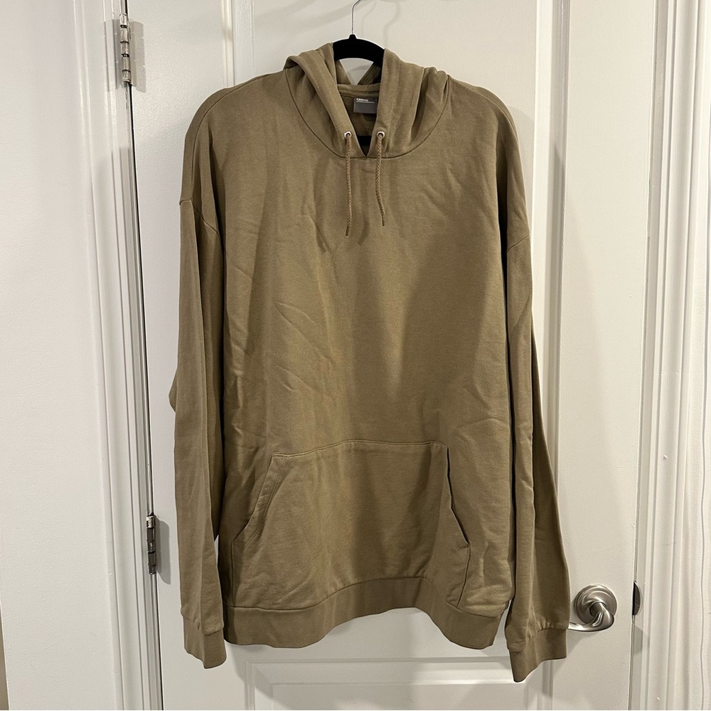 ASOS Army Green Long Sleeve Hooded Sweatshirt